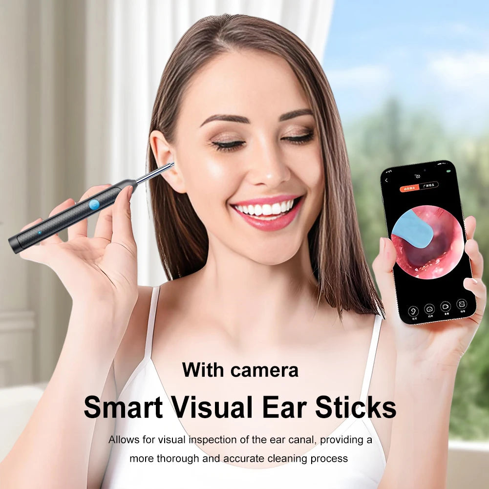 Smart Visual Wax Removal Tool with Camera Rechargeable Earpick Set