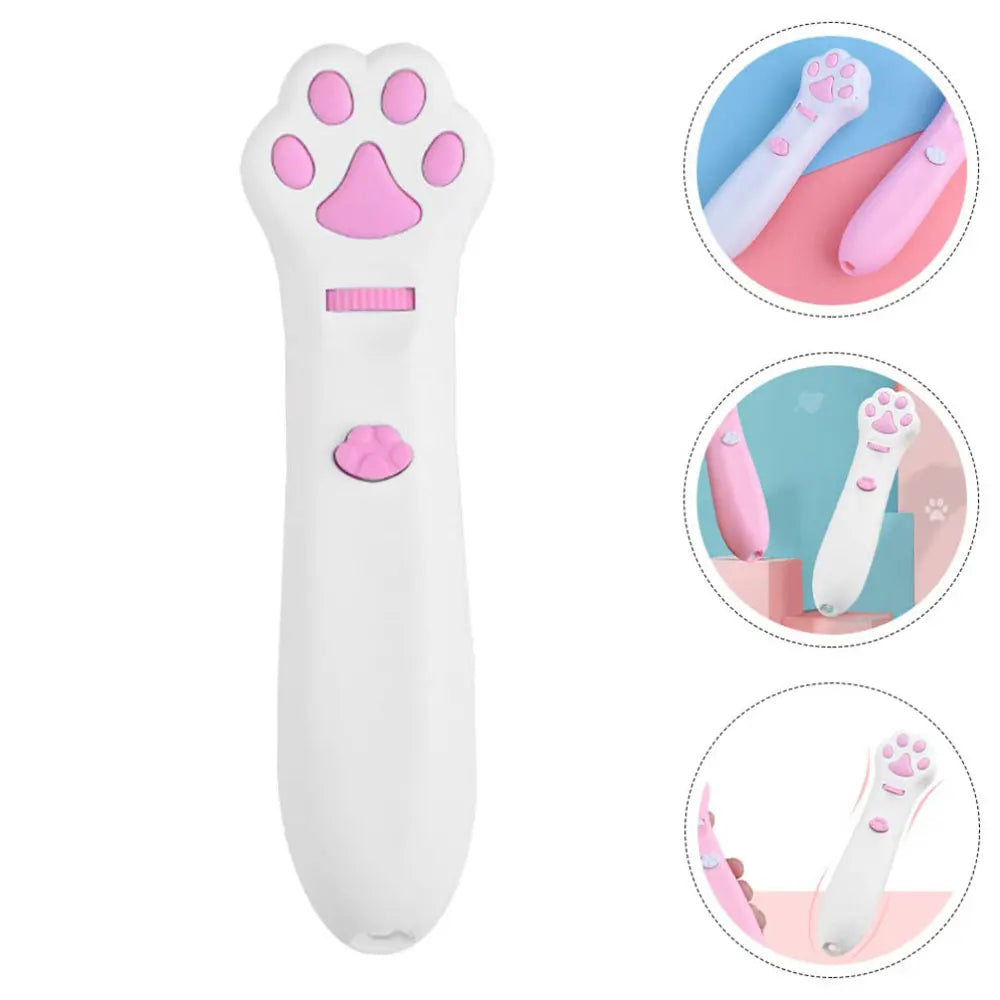Laser Cat Teasing Stick LED Light Pointer Interactive Pet Toy for Cats & Dogs