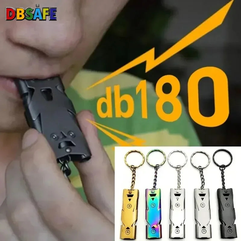 Survival Whistle High Decibel Emergency Keychain Pendant Outdoor Tool