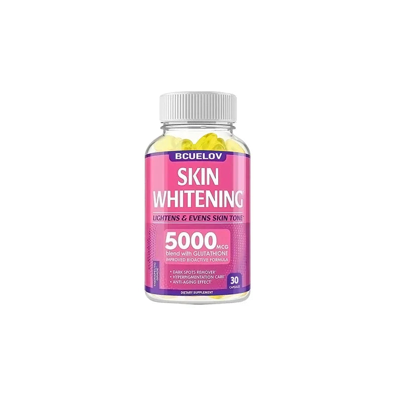 L-Glutathione 5000mcg Capsules for Dark Spot Brightening & Anti-Aging