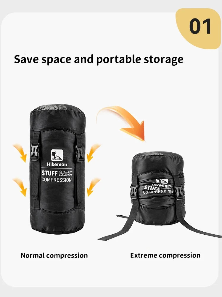 Outdoor Sleeping Bag Compression Sack - Large Capacity Portable Storage