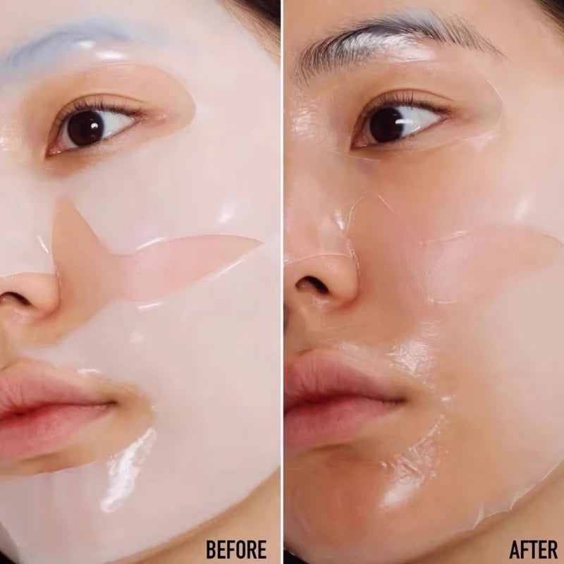 Korean Collagen Facial Mask 10pcs - Anti-Aging, Moisturizing, Brightening