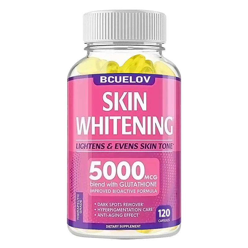 L-Glutathione 5000mcg Capsules for Dark Spot Brightening & Anti-Aging