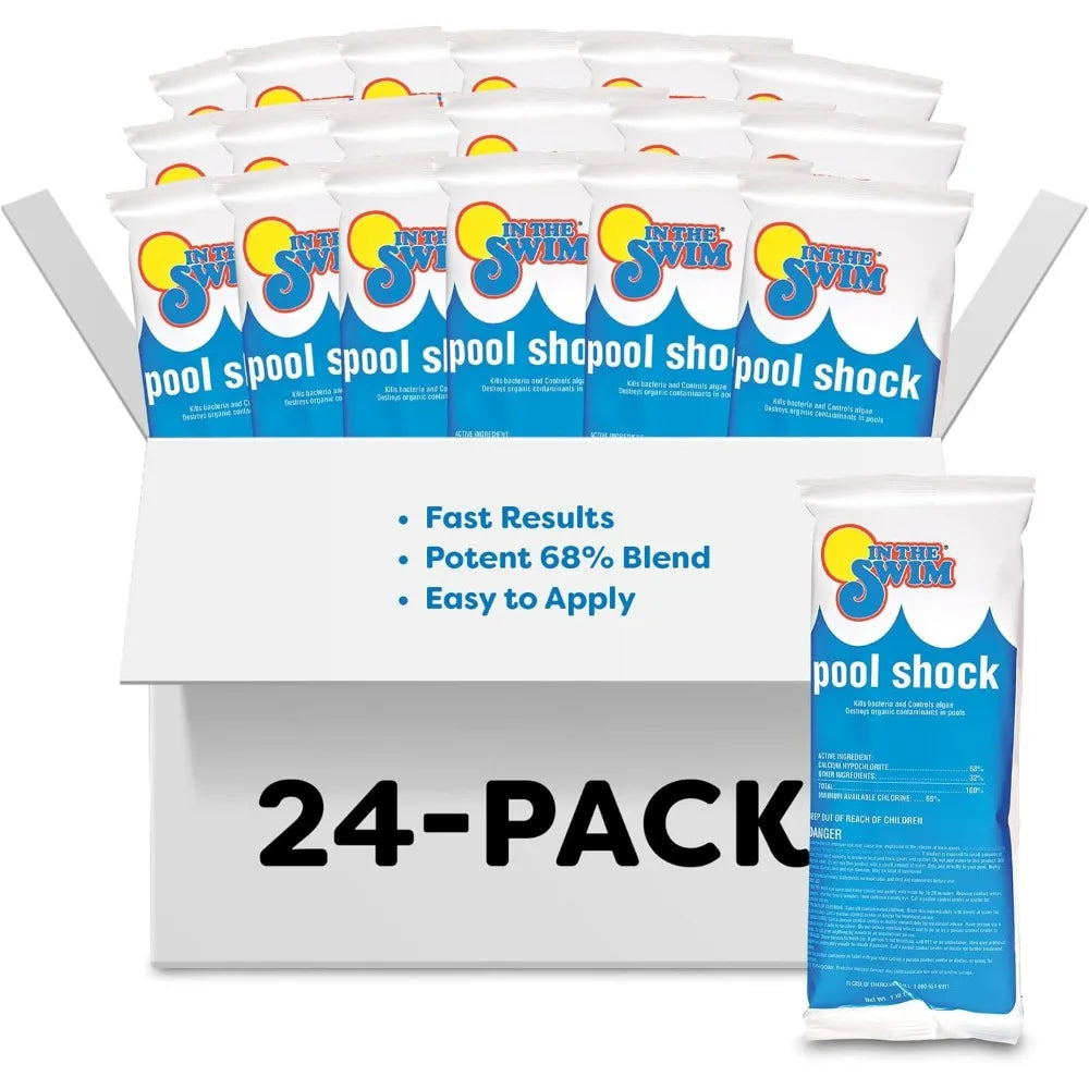 Cal-Hypo Granular Pool Shock Sanitizer for Clear Water, 6/12/24 Pack