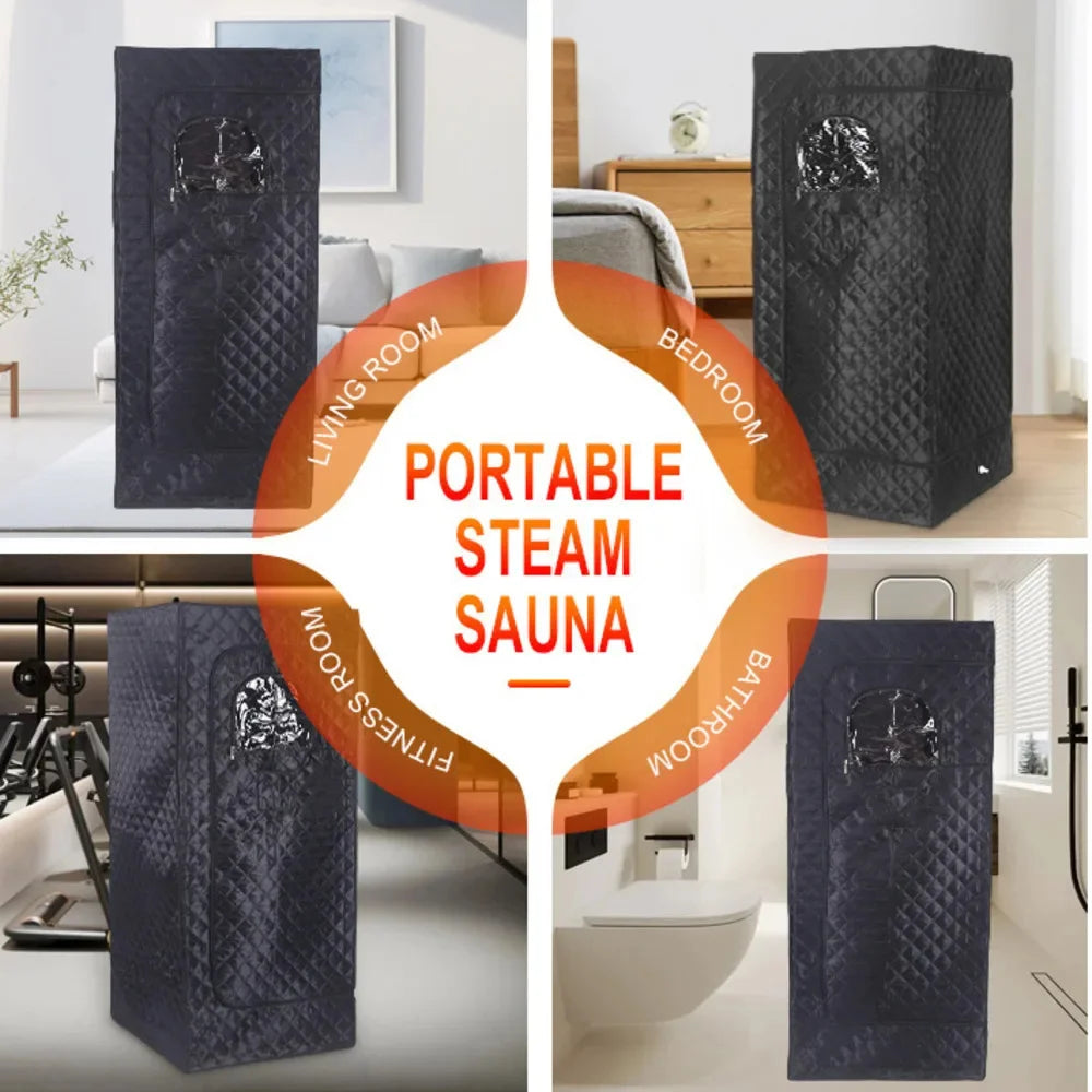 Portable Infrared Sauna Box with Remote Control - Foldable Sweat Room