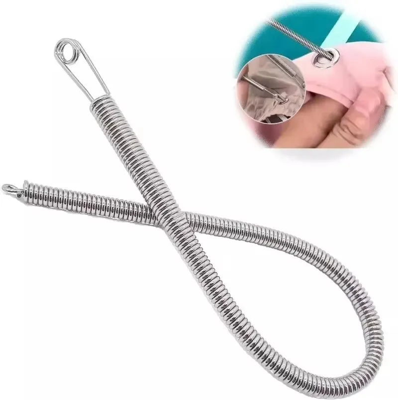 Bendable Spring Drawstring Threader Clip for DIY Sewing Accessories