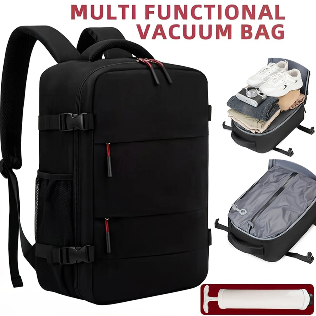Lightweight Foldable Vacuum Compression Travel Backpack for Hiking, Camping
