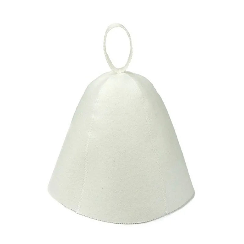 Sauna Cap for Men & Women | Felt Steam Room Hat | Home Sauna Accessory