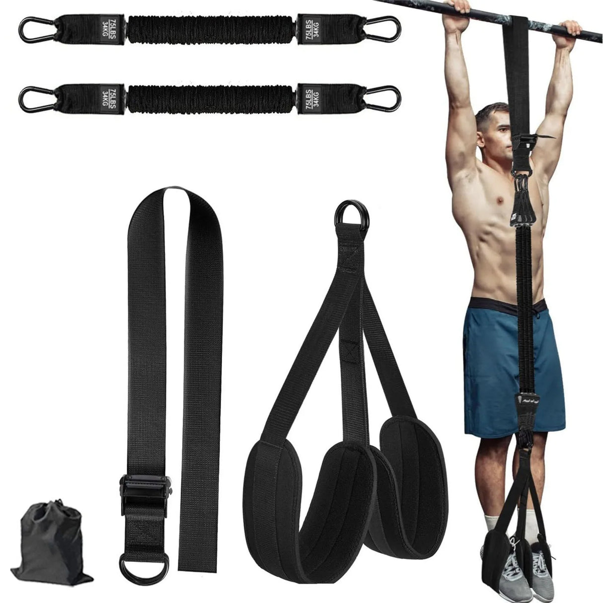 Pull Up Assistance Bands Set Resistance Strap for Chin-up Workout