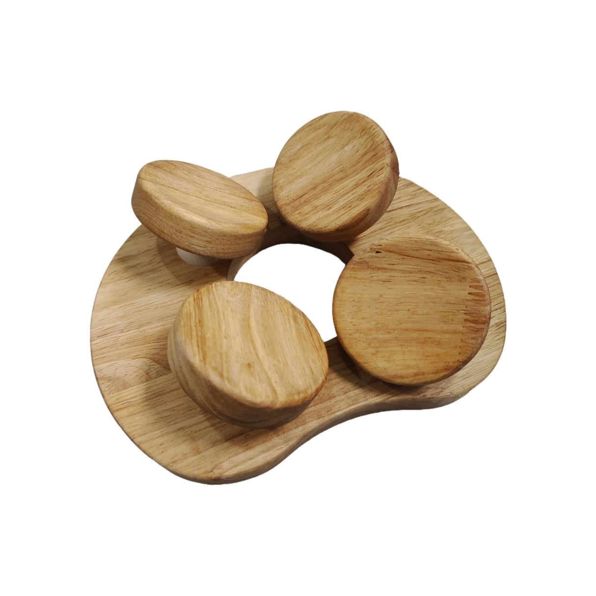 Wooden Sauna Headrest with Rotatable Disc - Sauna Accessory