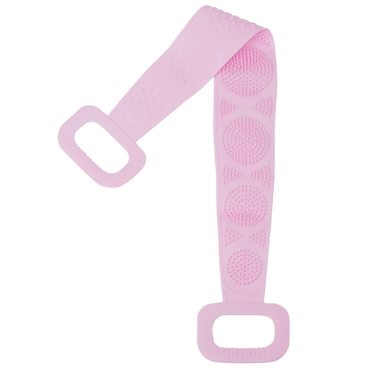Silicone Bath Scrubber Exfoliating Brush Back Cleaner Body Strap Accessory