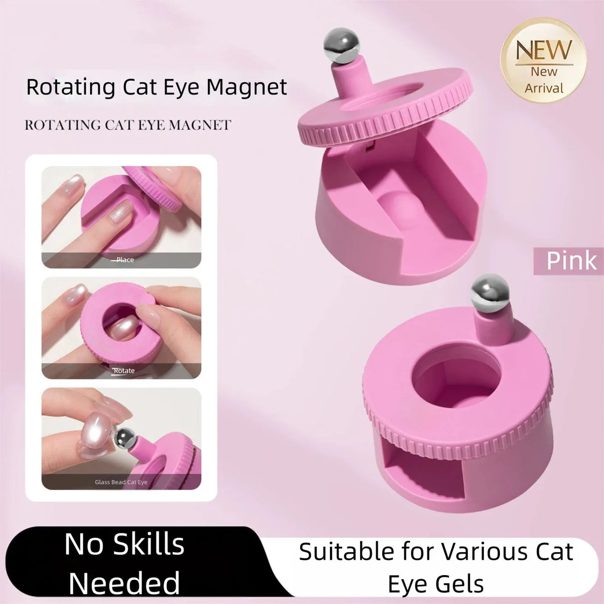 Automatic Cat Eye Nail Tool - Multi-Functional Magnet for French Manicure