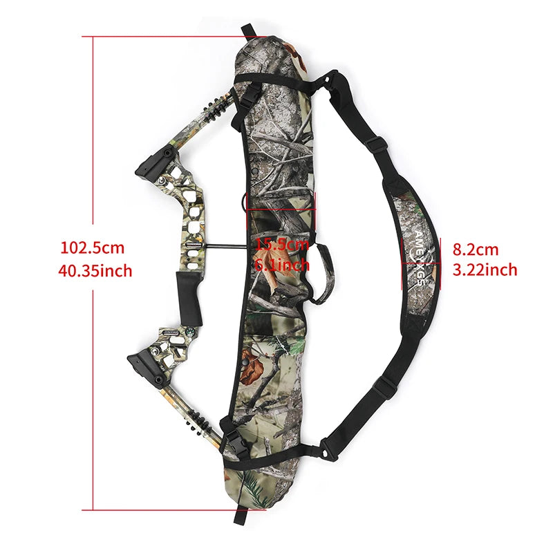 Archery Compound Bow Bag with Sling & Shoulder Strap for Shooting Accessories