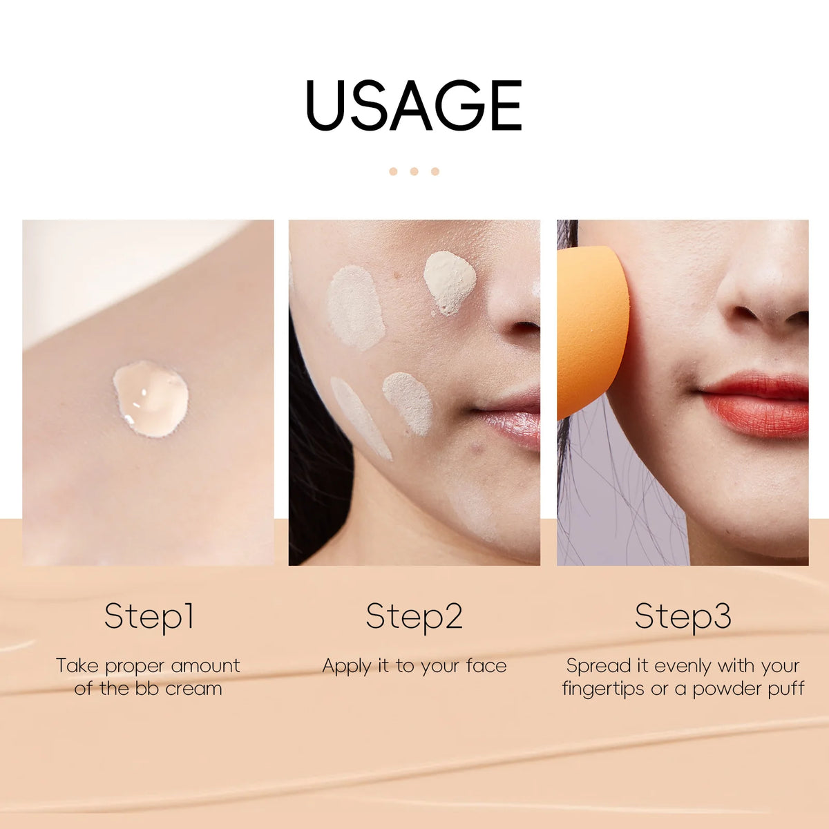 BB Cream Makeup Base Cream, 50g Each, Multi Shade Options, 2pcs Set