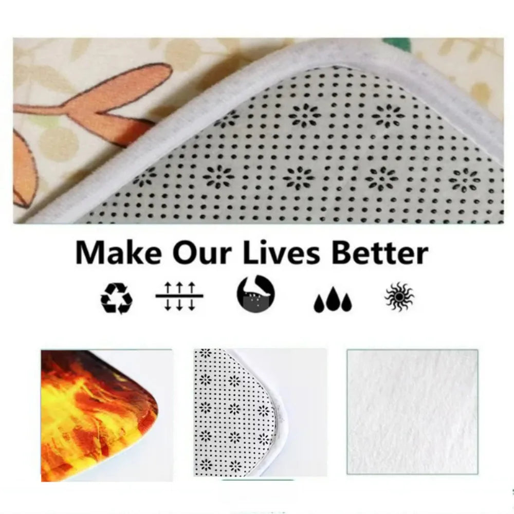 Creative Kitten Element Pattern Area Rug - Indoor Doormat for Home Decor