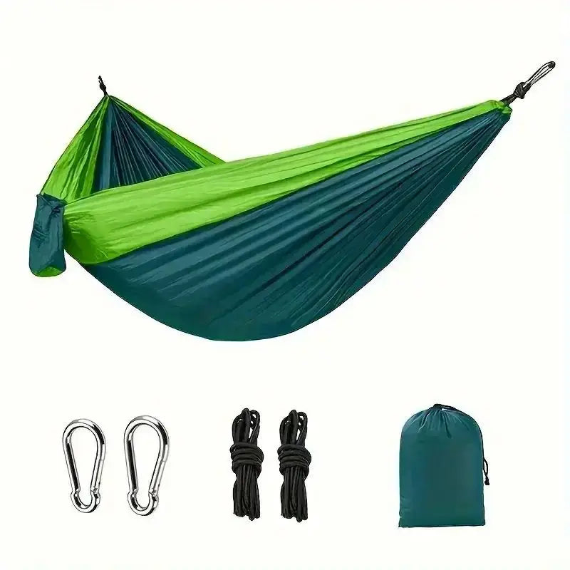 Portable Double Camping Hammock - Anti-Rollover for Outdoor Use