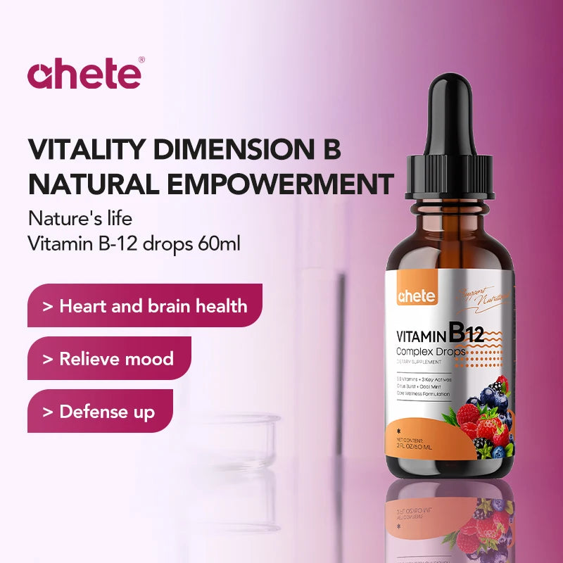 High Potency Liquid Vitamin B12 Drops, 30ml