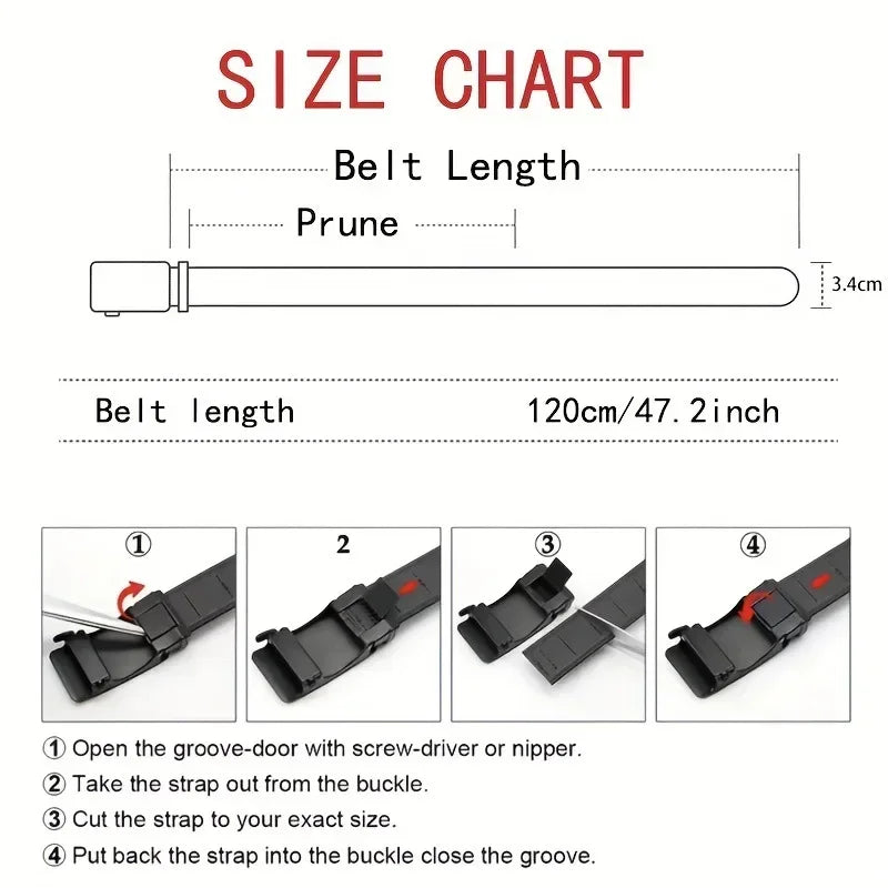 Automatic Buckle Canvas Tactical Belt for Men - Outdoor Workwear