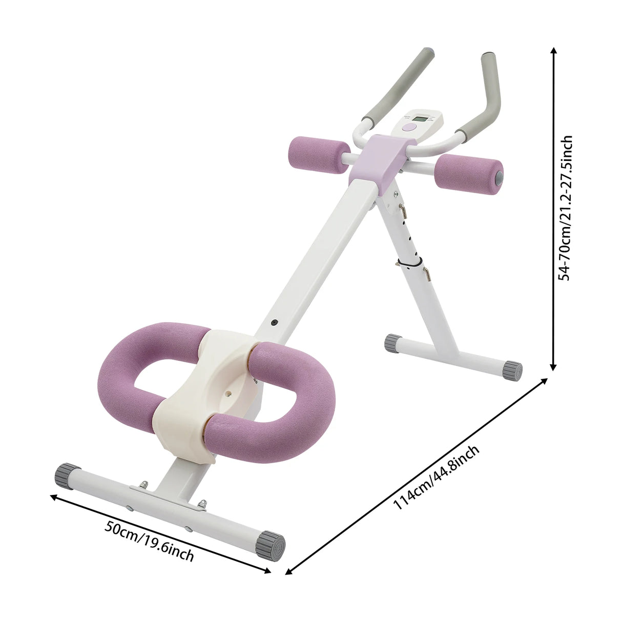 Abdominal Trainer Machine for Home Gym, Adjustable Incline & Height, 220lbs Capacity