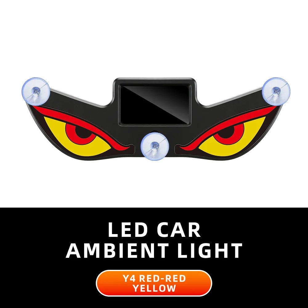 Solar Powered Neon Light LED Car Ambient Lamp USB Rechargeable Cool Effect