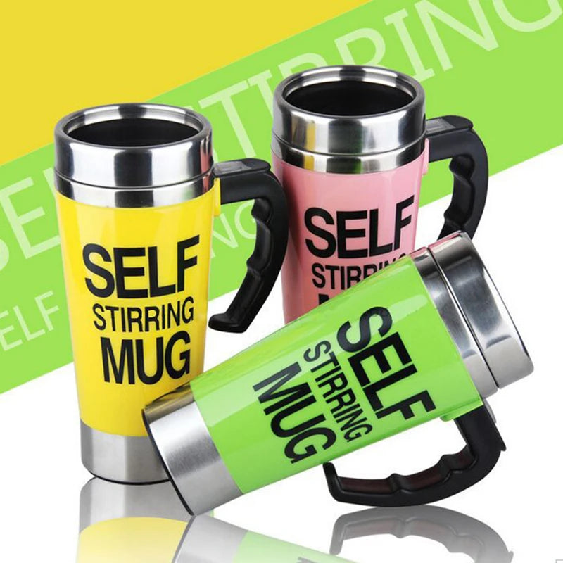 Automatic Stirring Electric Mixing Cup 450ML Stainless Steel Insulated Mug