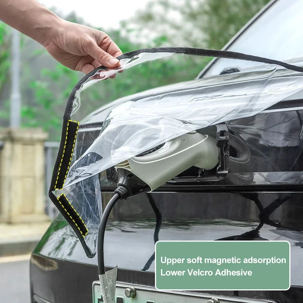 Outdoor Electric Car Charging Waterproof Cover for Snow & Rain Protection