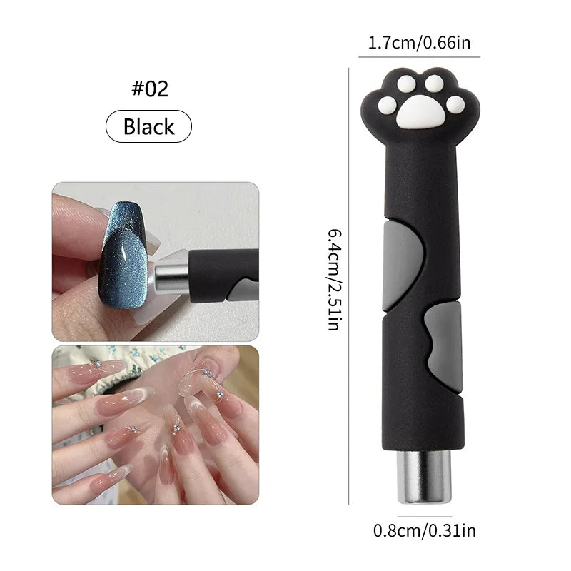 Magnetic Nail Art Tool 6-in-1 for Glitter Effect Manicure Design