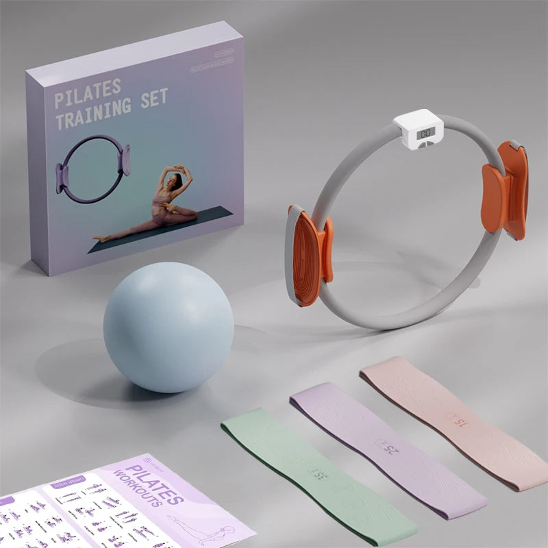 Pilates Ring Fitness Circle - Lightweight Foam Padded Handles, Toning