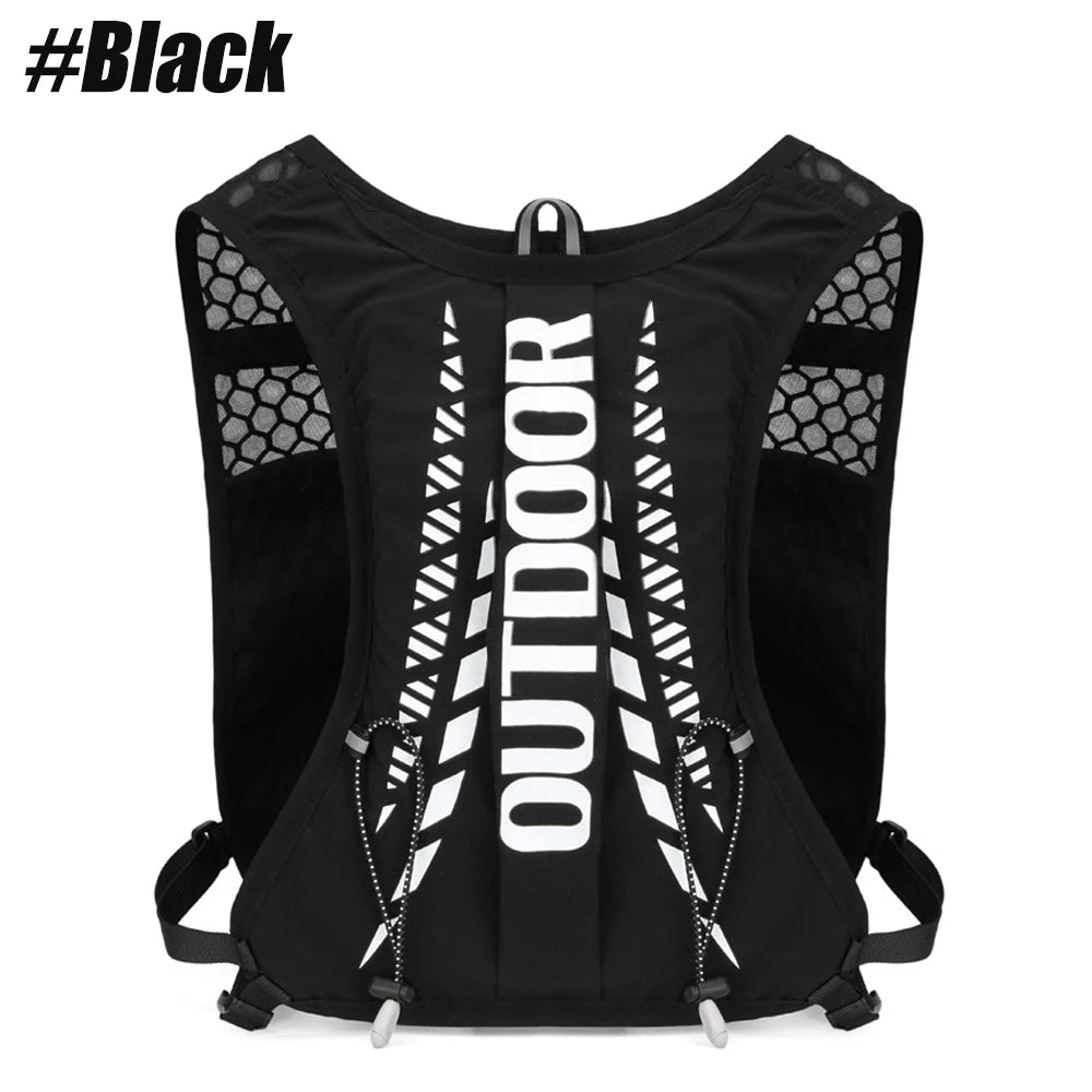 Lightweight Hydration Backpack Vest for Running, Hiking, Cycling - 1pc