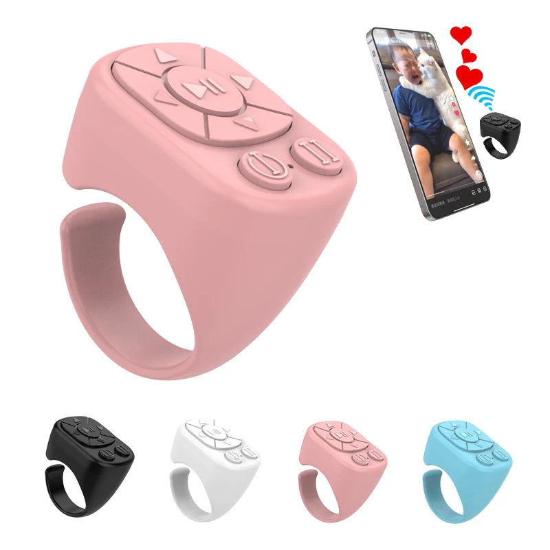 Tiktok Scrolling Ring Remote Control for iPhone iPad Android Bluetooth