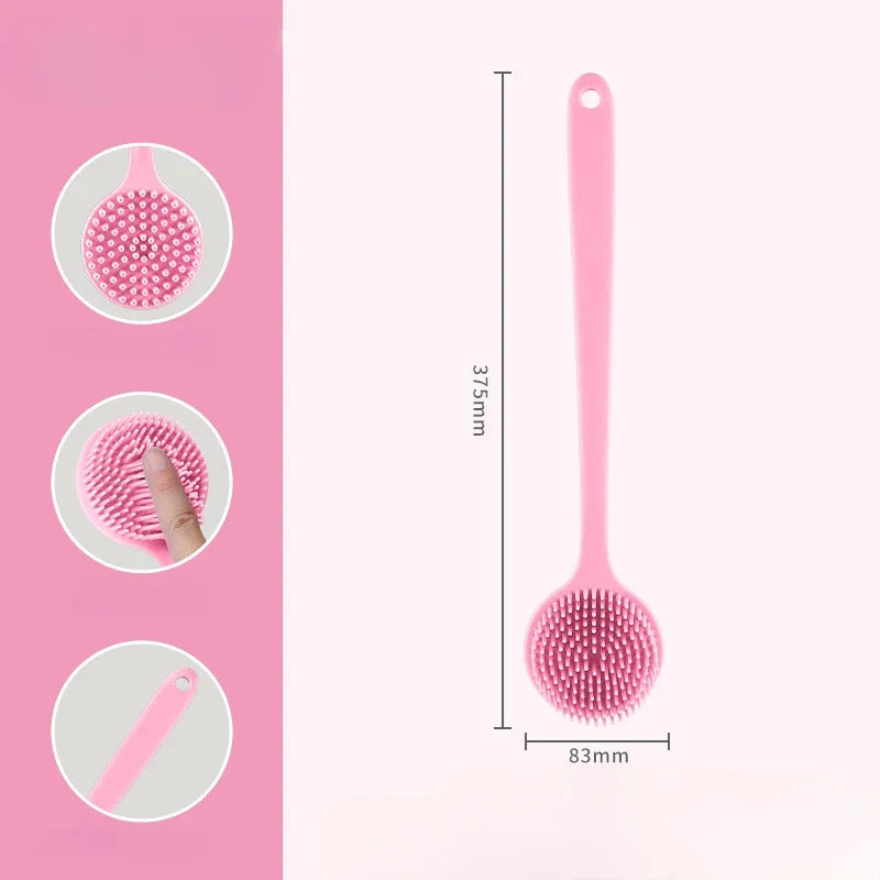 Soft Bath Brush Exfoliating Shower Sponge Long Handle Skin Massager