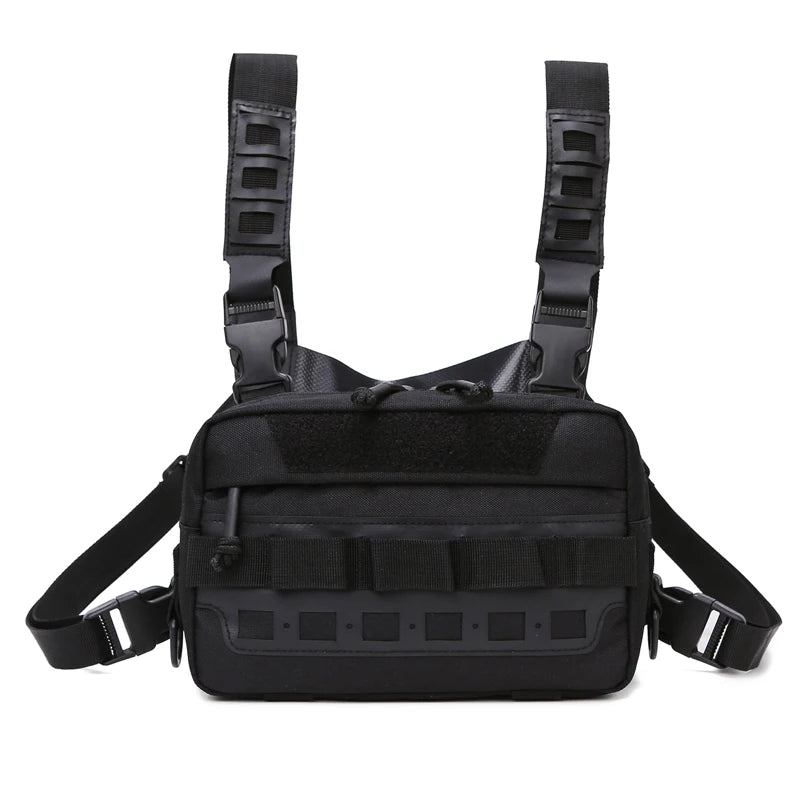 Camo Fishing Vest Bag Utility Tackle Chest Pack for Outdoor Activities