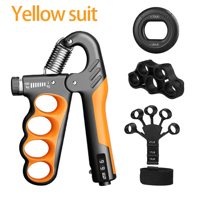 Adjustable Grip Strengthener 5-60kg for Muscle Recovery & Fitness Training