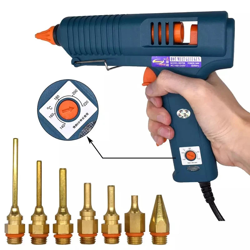 150W Hot Melt Glue Gun with Temperature Control for DIY Projects