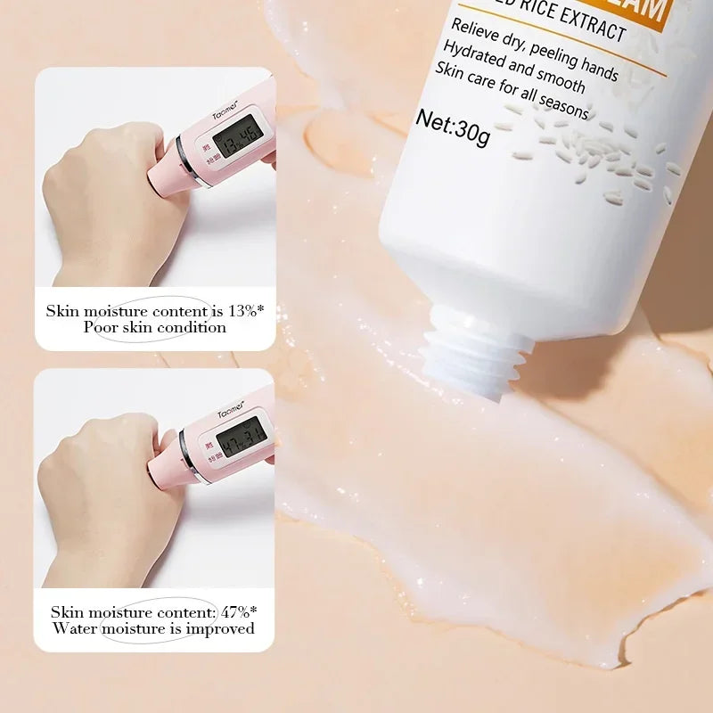 Rice Hand Cream 30g | Nourishing & Moisturizing Non-Greasy Formula