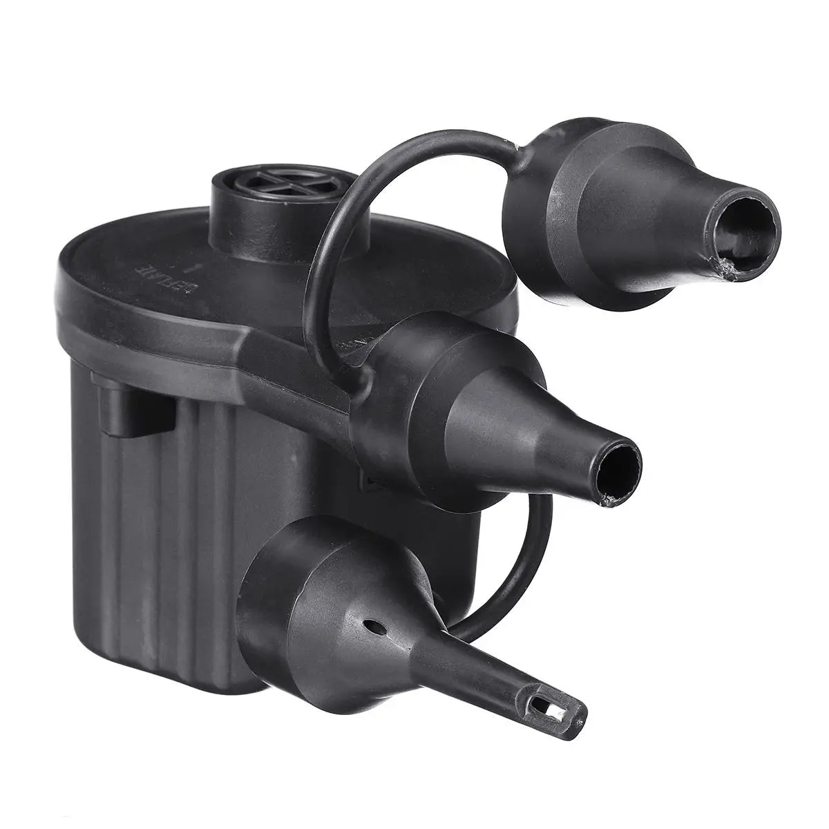 Portable Electric Air Pump 12V with 3 Nozzles for Inflatable Pools and More