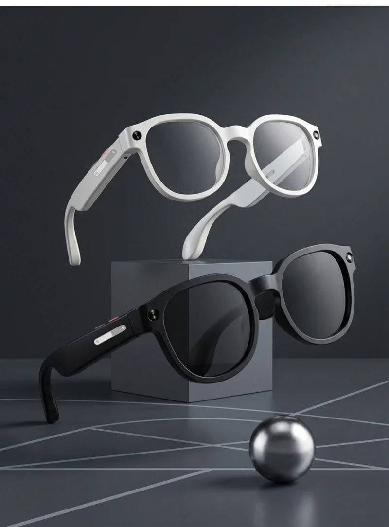 Smart AI Glasses with 800W Camera, Bluetooth, Waterproof, Voice Call