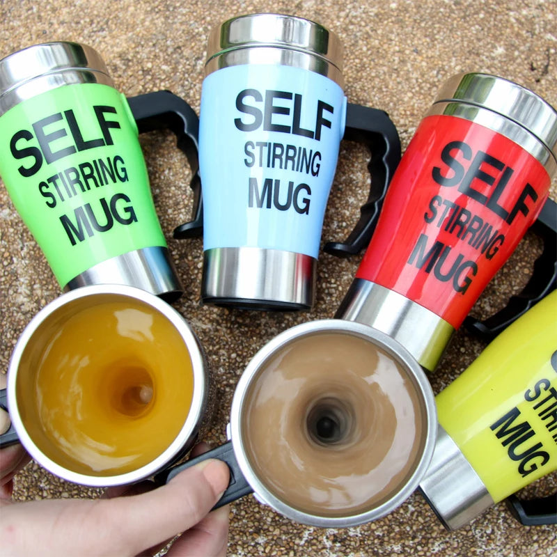 Automatic Stirring Electric Mixing Cup 450ML Stainless Steel Insulated Mug