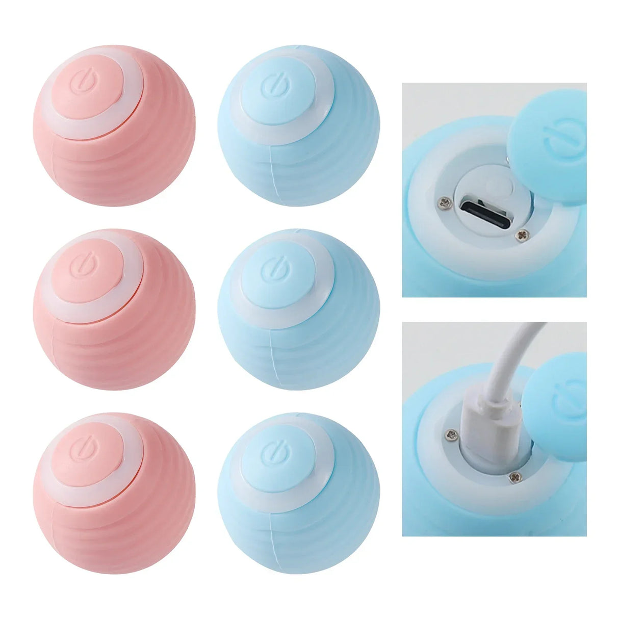 Interactive Rolling Electric Ball Toy for Cats - Rechargeable Pet Accessory