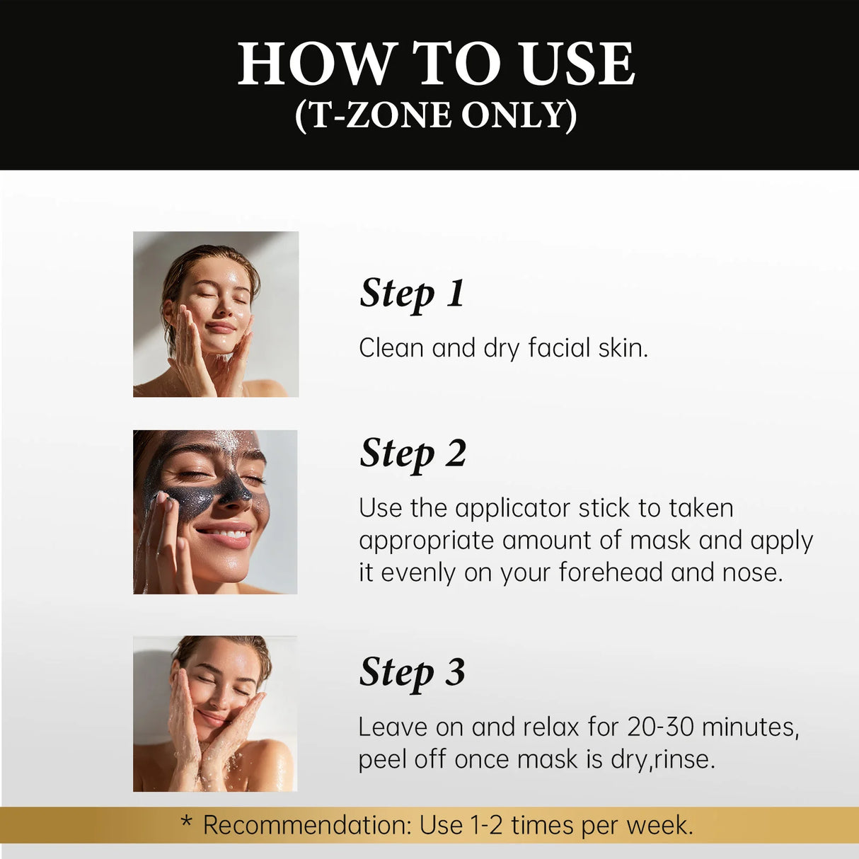 Charcoal Peel-Off Mask for Deep Cleansing and Oil Control, 100ml