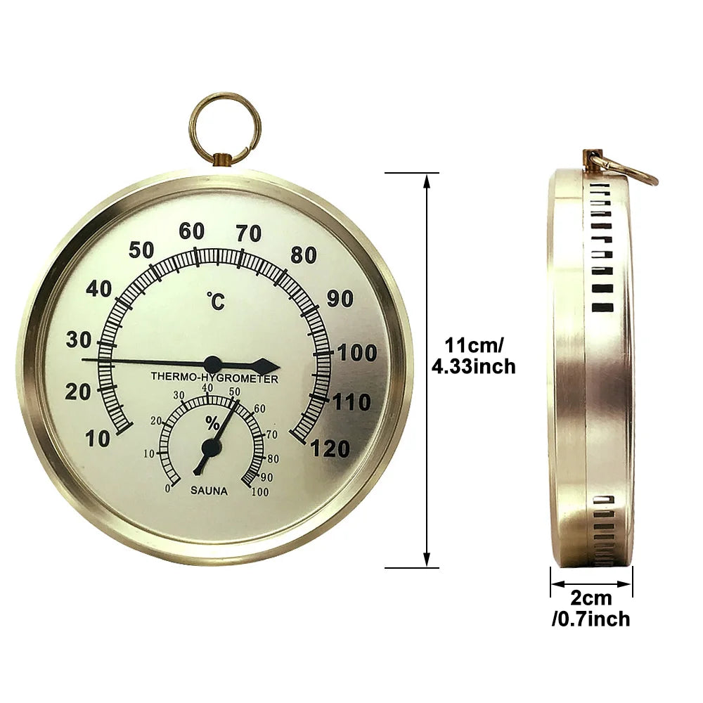 Sauna Thermometer Hygrometer Wall Hanging Bath Room Accessories