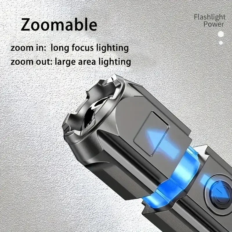 Powerful Rechargeable LED Flashlight 100,000 Lumen Waterproof Tactical Torch