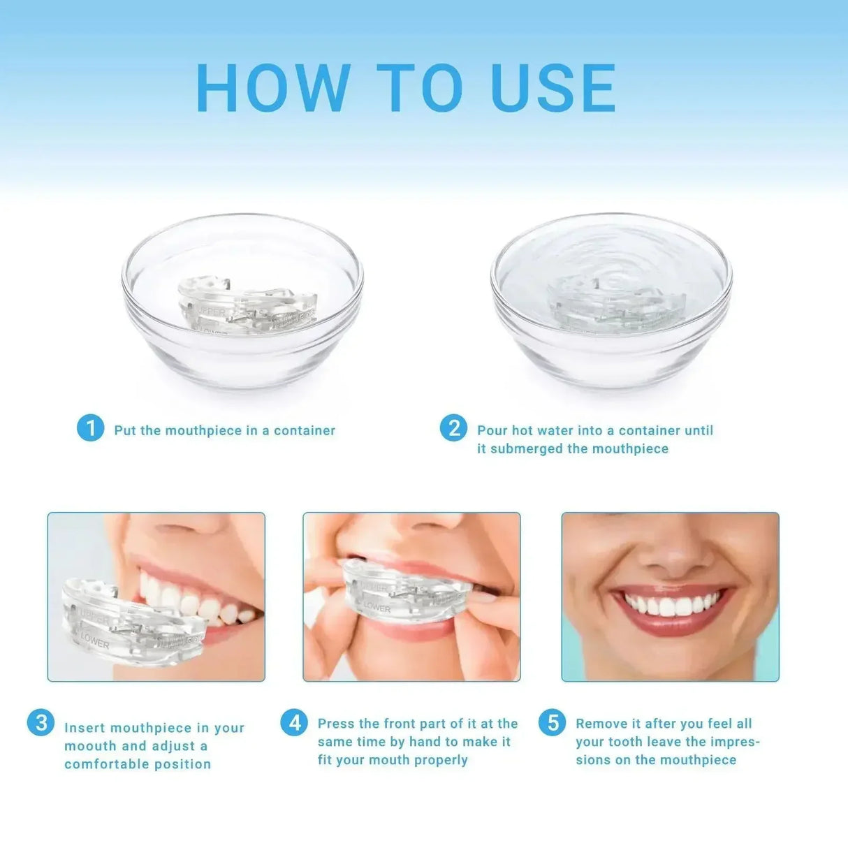 Adjustable Anti-Snoring Mouth Guard Device for Bruxism Sleep Improvement