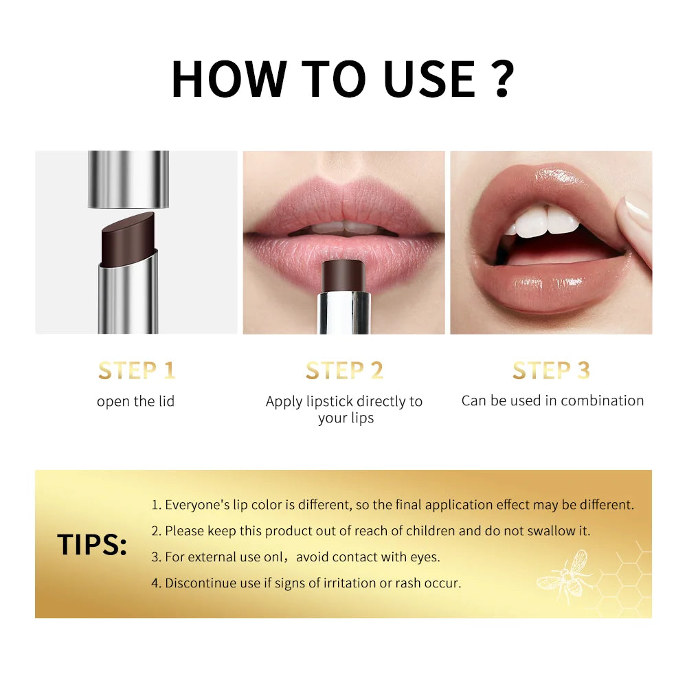 Moisturizing Lipstick Natural Lip Plumper Makeup Gloss for Lip Care