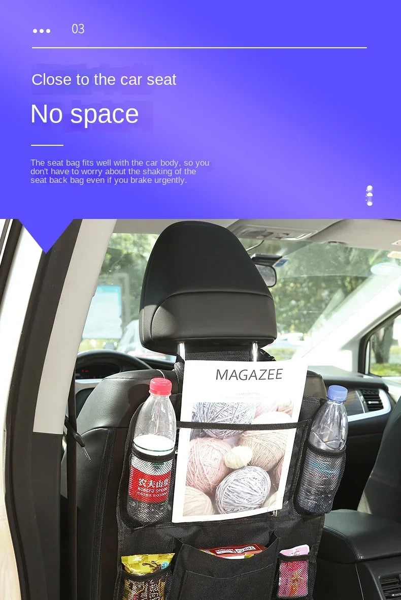 Car Seat Organizer Oxford Fabric Multi Pocket Storage Bag for Kids