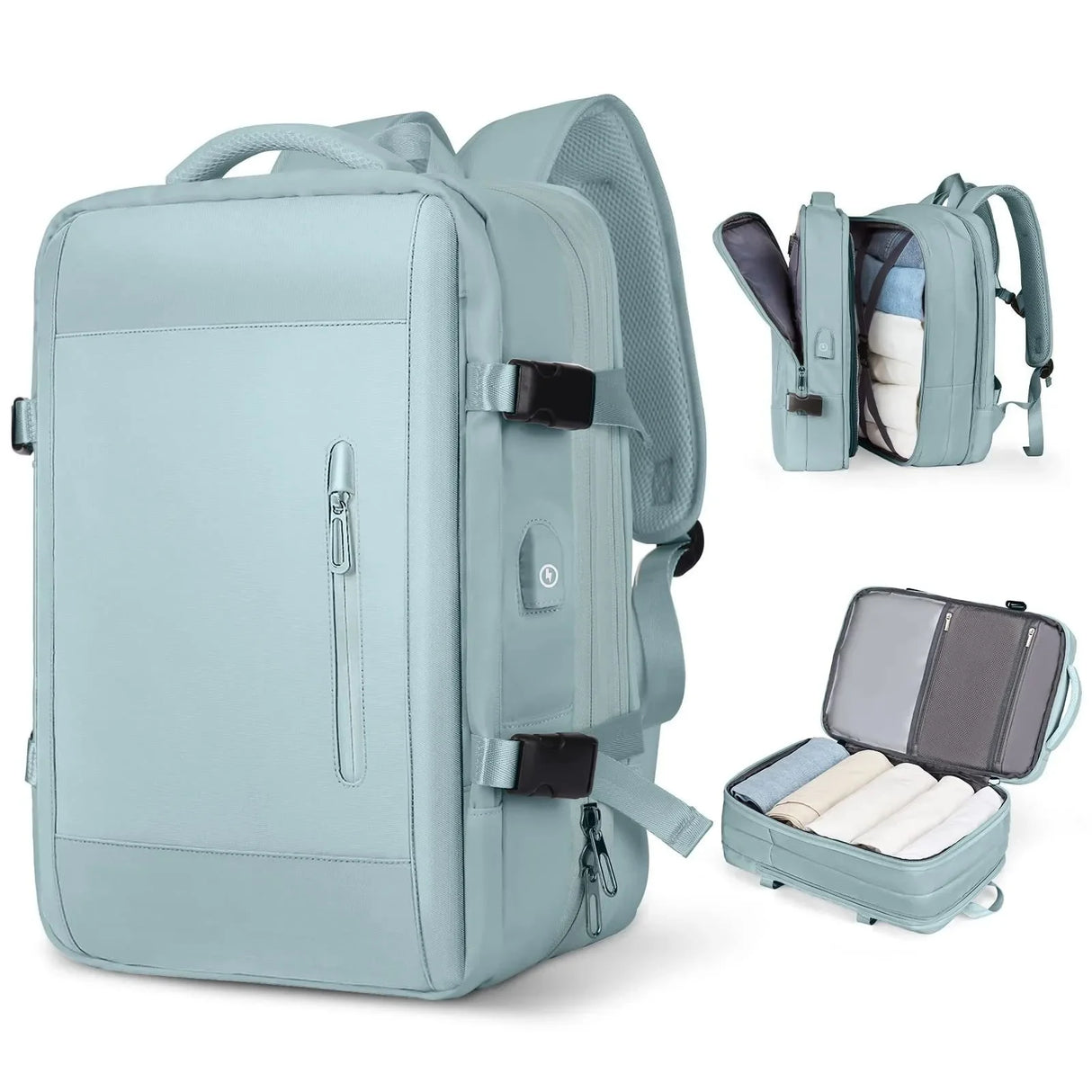 Expandable Travel Backpack for Business and Outdoor Use