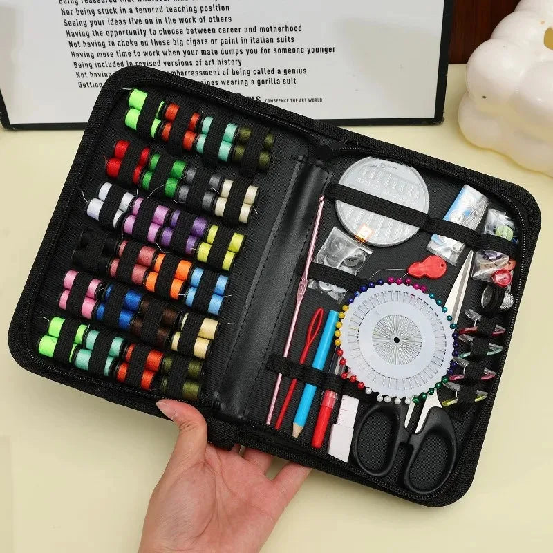 Sewing Kit Set 27pcs with Threads, Needles, Scissors & Storage Bag