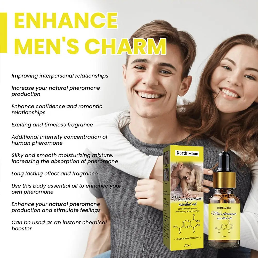Men's Pheromone Essential Oil 10ml Long Lasting Body Essence Fragrance