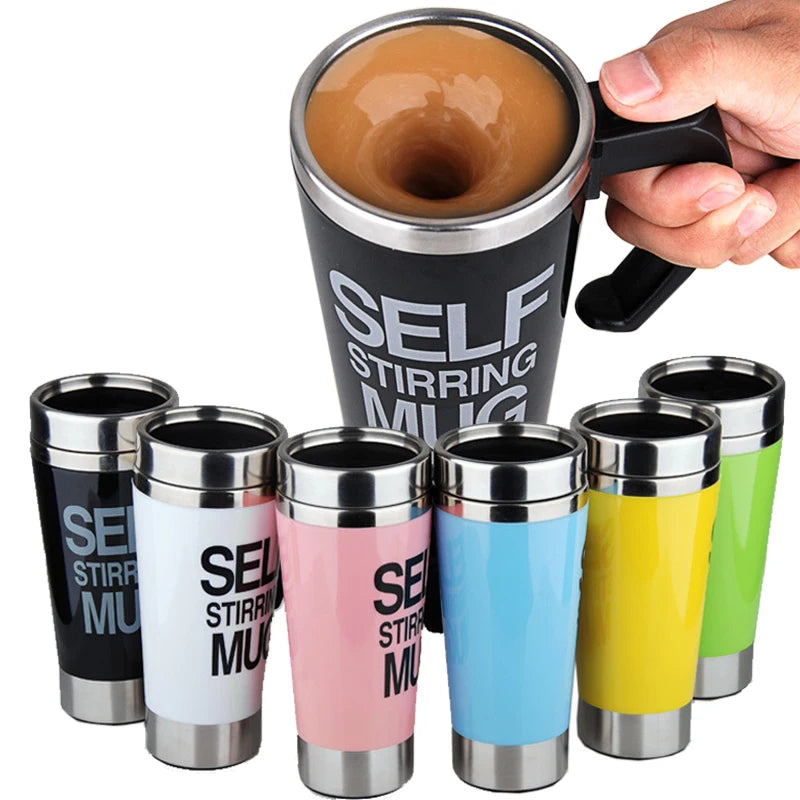 Automatic Stirring Electric Mixing Cup 450ML Stainless Steel Insulated Mug
