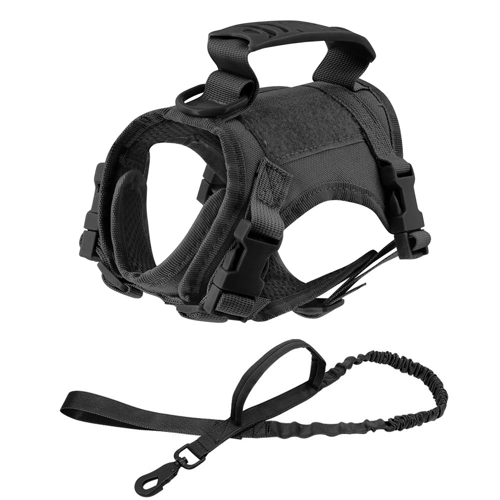 Tactical Cat Harness Adjustable Escape Proof Soft Mesh Vest for Walking